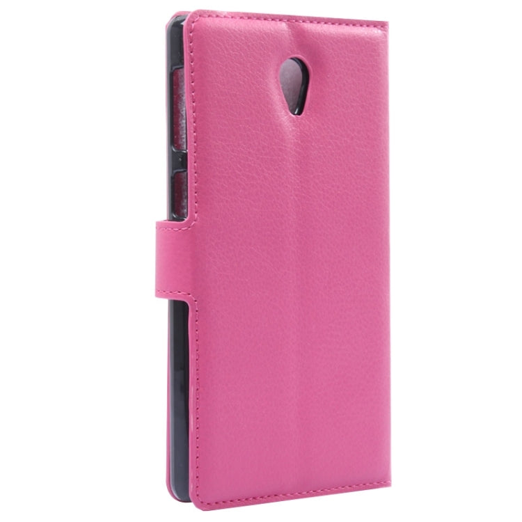 Litchi Texture Flip Leather Case with Holder & Card Slots & Wallet for Lenovo S860