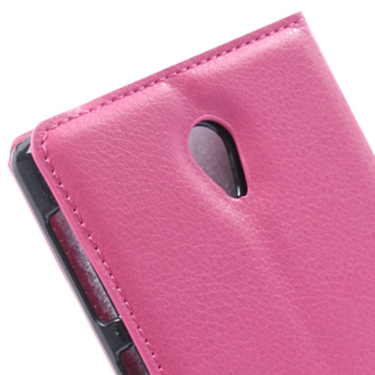 Litchi Texture Flip Leather Case with Holder & Card Slots & Wallet for Lenovo S860