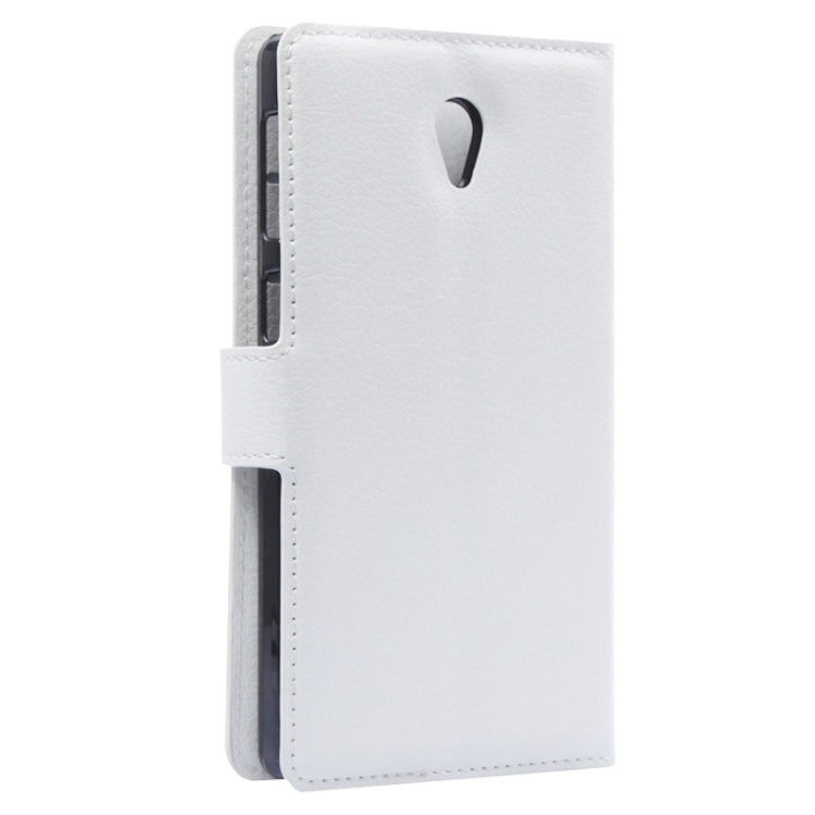 Litchi Texture Flip Leather Case with Holder & Card Slots & Wallet for Lenovo S860