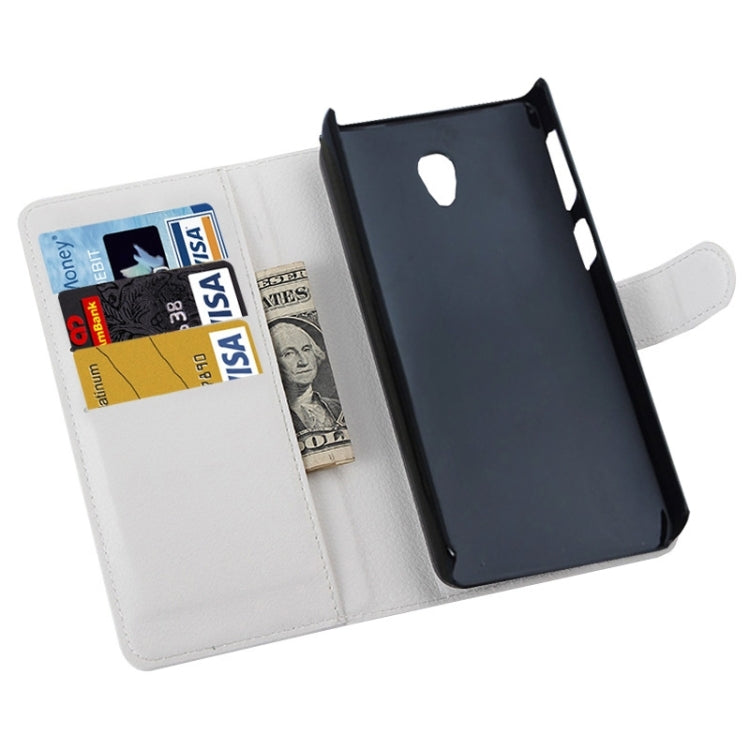 Litchi Texture Flip Leather Case with Holder & Card Slots & Wallet for Lenovo S860