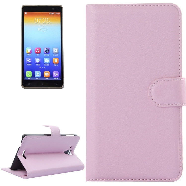 Litchi Texture Flip Leather Case with Holder & Card Slots & Wallet for Lenovo Gold Warrior S8 / S898