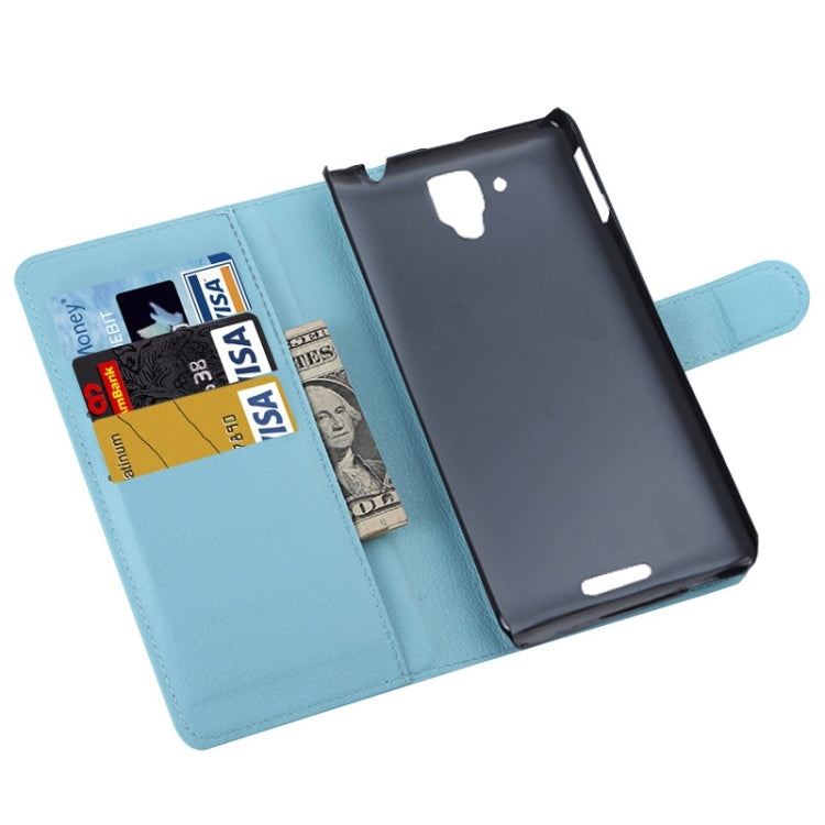 Litchi Texture Flip Leather Case with Holder & Card Slots & Wallet for Lenovo Gold Warrior S8 / S898
