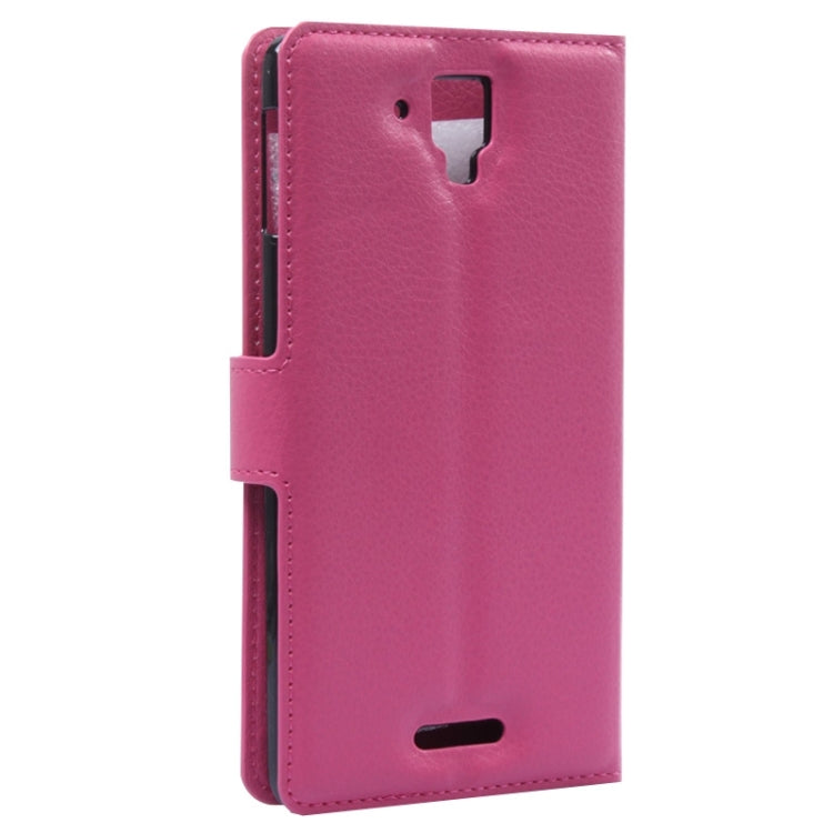 Litchi Texture Flip Leather Case with Holder & Card Slots & Wallet for Lenovo Gold Warrior S8 / S898