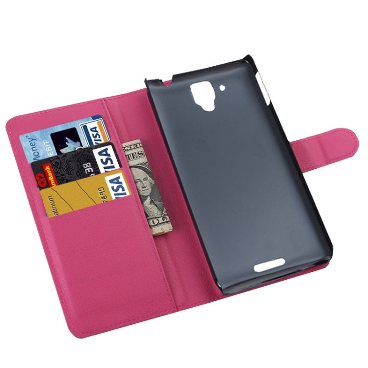 Litchi Texture Flip Leather Case with Holder & Card Slots & Wallet for Lenovo Gold Warrior S8 / S898
