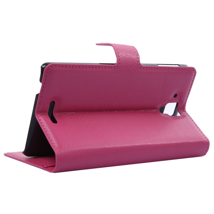 Litchi Texture Flip Leather Case with Holder & Card Slots & Wallet for Lenovo Gold Warrior S8 / S898