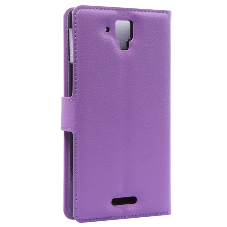 Litchi Texture Flip Leather Case with Holder & Card Slots & Wallet for Lenovo Gold Warrior S8 / S898