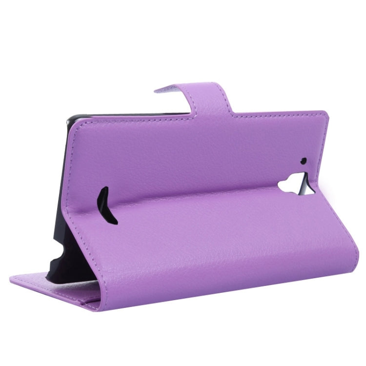 Litchi Texture Flip Leather Case with Holder & Card Slots & Wallet for Lenovo Gold Warrior S8 / S898