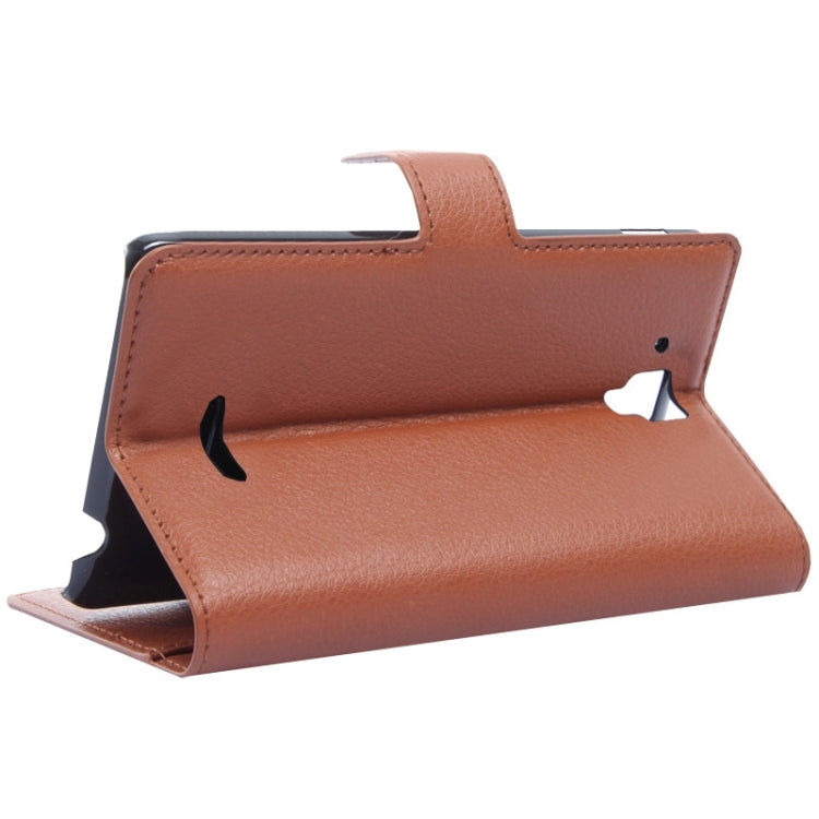 Litchi Texture Flip Leather Case with Holder & Card Slots & Wallet for Lenovo Gold Warrior S8 / S898