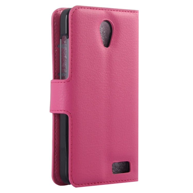 Litchi Texture Flip Leather Case with Holder & Card Slots & Wallet for Lenovo A319