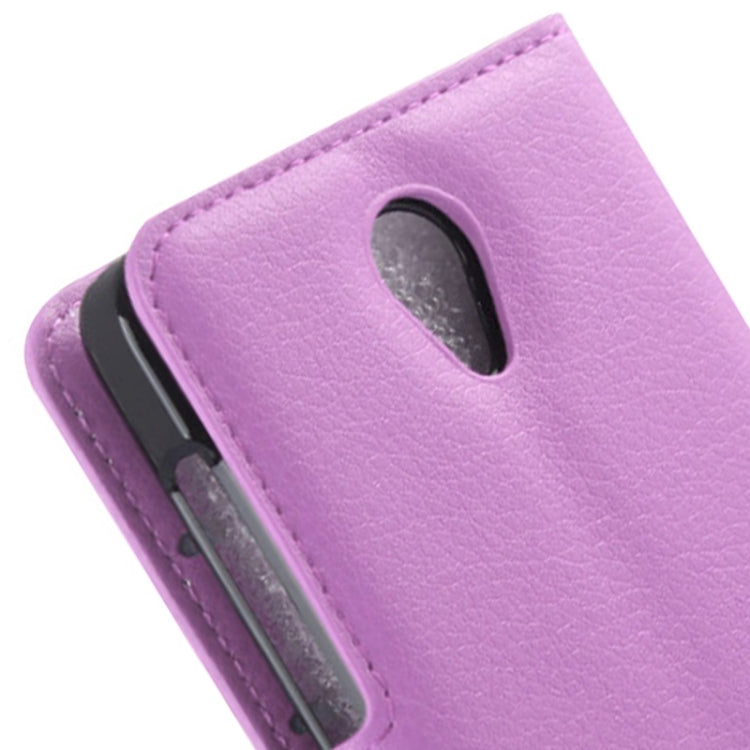 Litchi Texture Flip Leather Case with Holder & Card Slots & Wallet for Lenovo A319