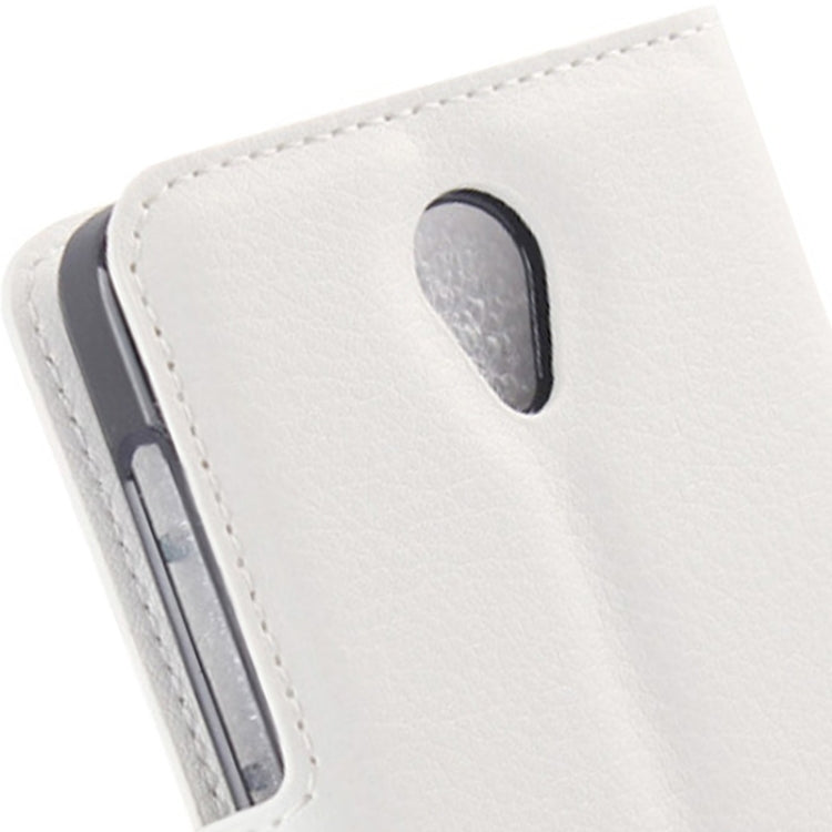 Litchi Texture Flip Leather Case with Holder & Card Slots & Wallet for Lenovo A319