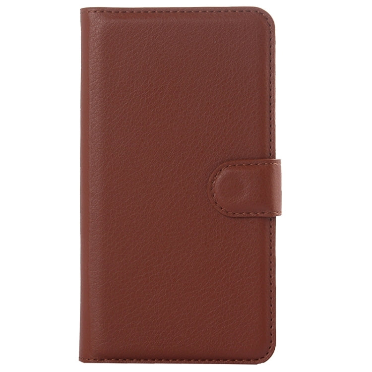 Litchi Texture Flip Leather Case with Holder & Card Slots & Wallet for Lenovo A319