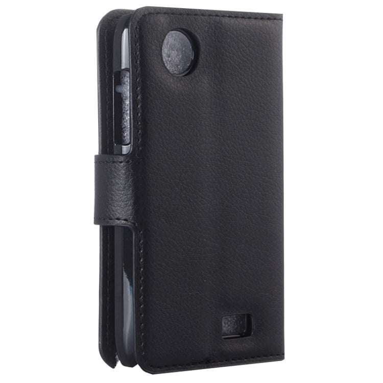 Litchi Texture Flip Leather Case with Holder & Card Slots & Wallet for Lenovo A369