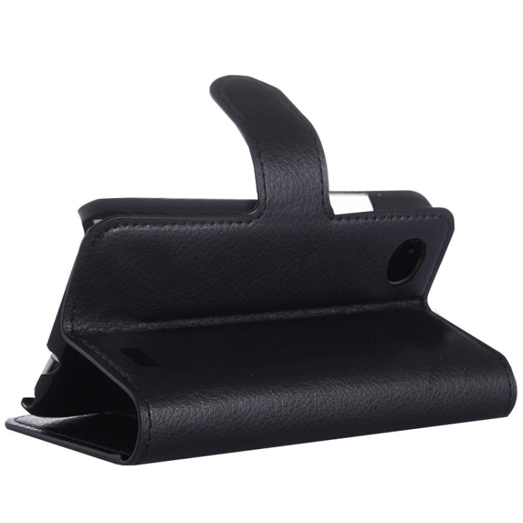 Litchi Texture Flip Leather Case with Holder & Card Slots & Wallet for Lenovo A369