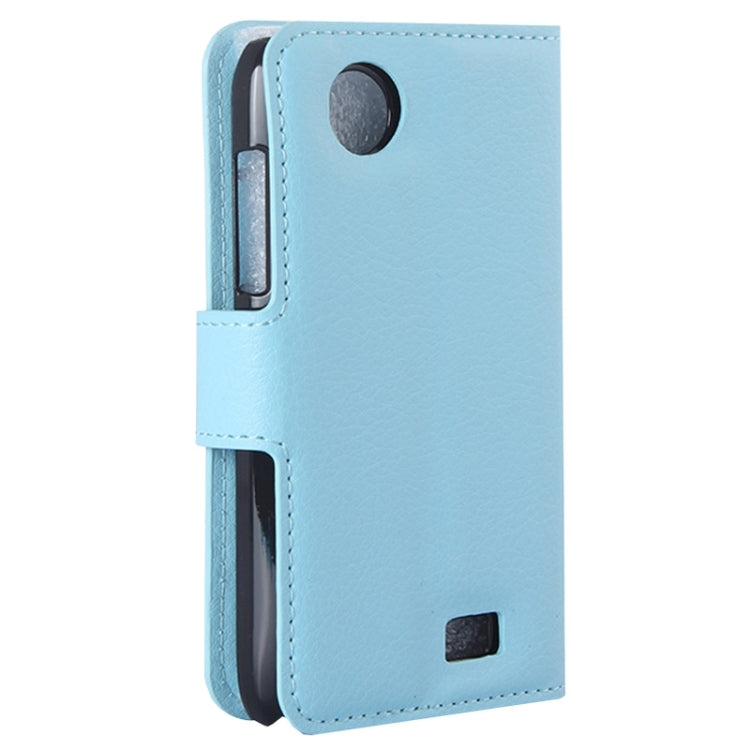 Litchi Texture Flip Leather Case with Holder & Card Slots & Wallet for Lenovo A369