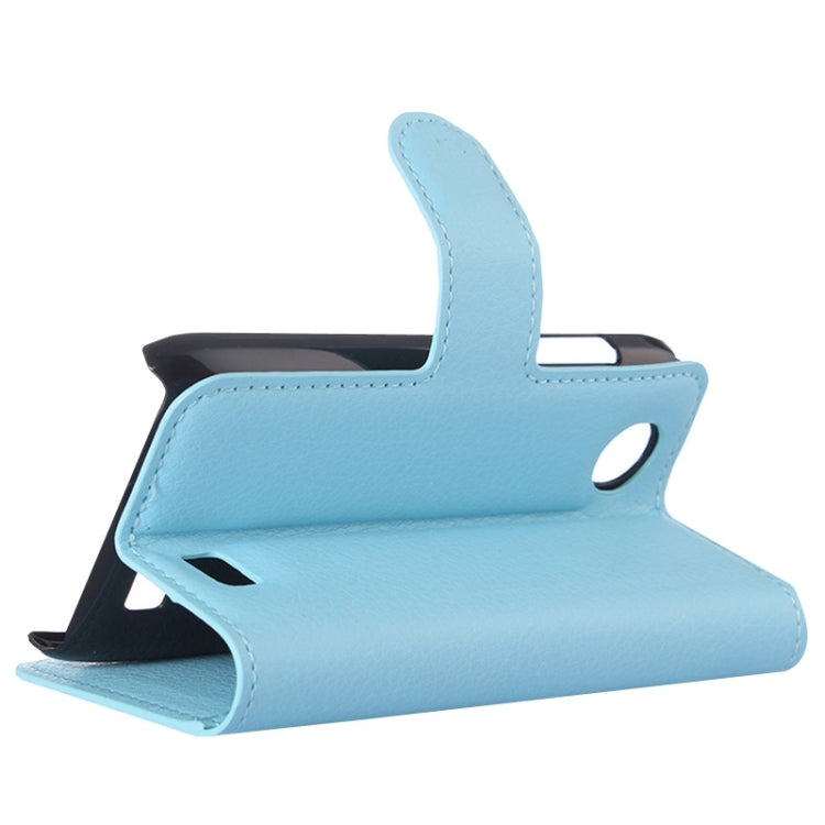 Litchi Texture Flip Leather Case with Holder & Card Slots & Wallet for Lenovo A369