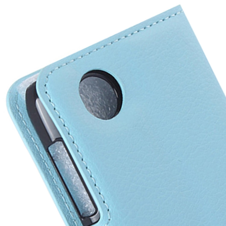 Litchi Texture Flip Leather Case with Holder & Card Slots & Wallet for Lenovo A369