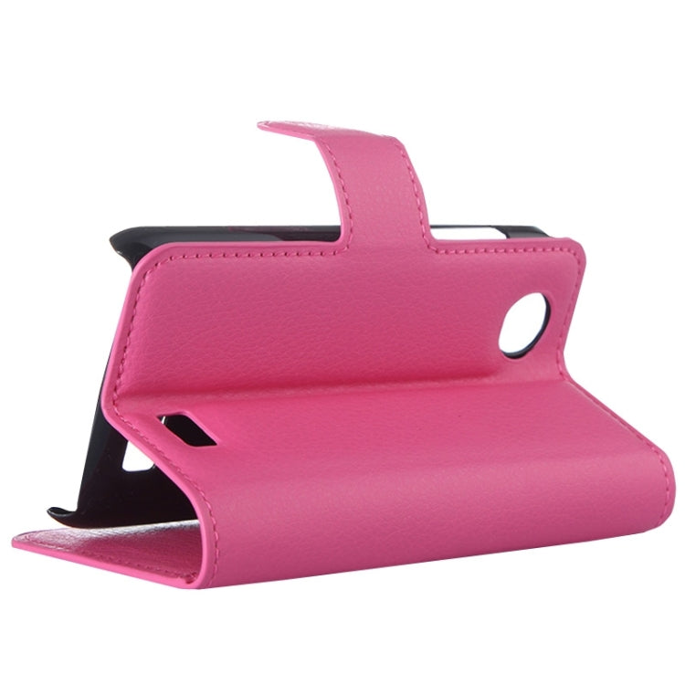 Litchi Texture Flip Leather Case with Holder & Card Slots & Wallet for Lenovo A369