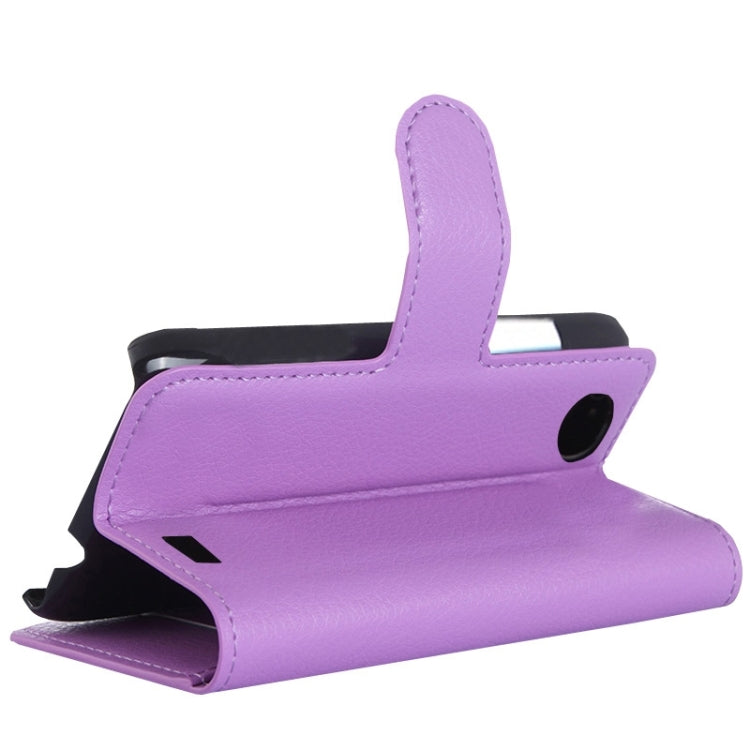 Litchi Texture Flip Leather Case with Holder & Card Slots & Wallet for Lenovo A369