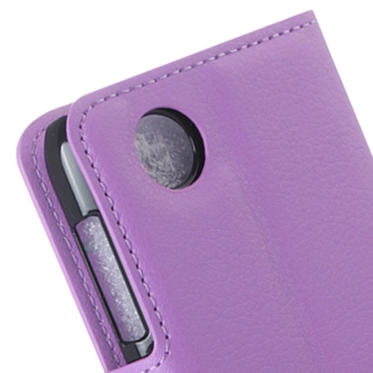 Litchi Texture Flip Leather Case with Holder & Card Slots & Wallet for Lenovo A369