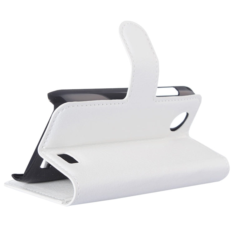 Litchi Texture Flip Leather Case with Holder & Card Slots & Wallet for Lenovo A369