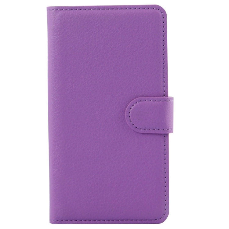 Litchi Texture Flip Leather Case with Holder & Card Slots & Wallet for Lenovo A536