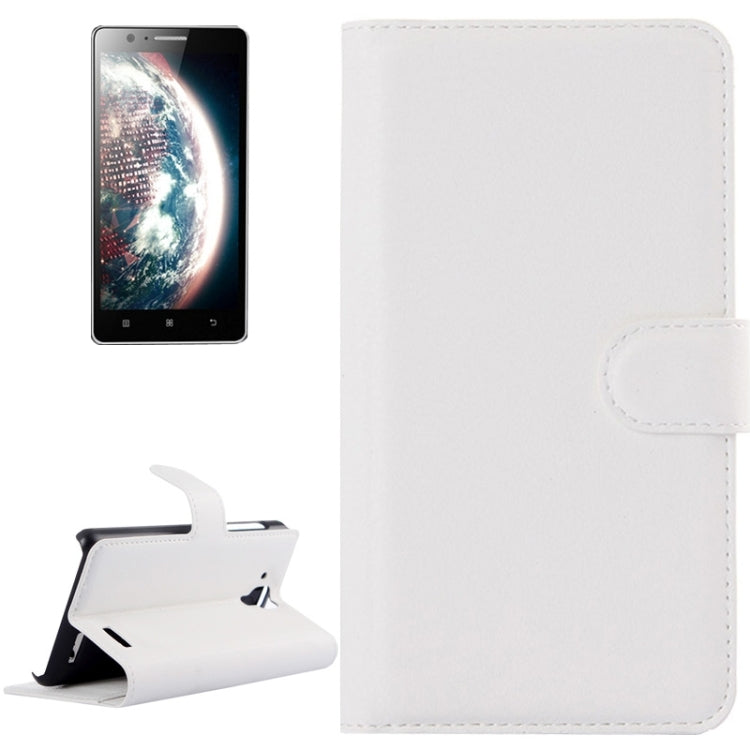 Litchi Texture Flip Leather Case with Holder & Card Slots & Wallet for Lenovo A536