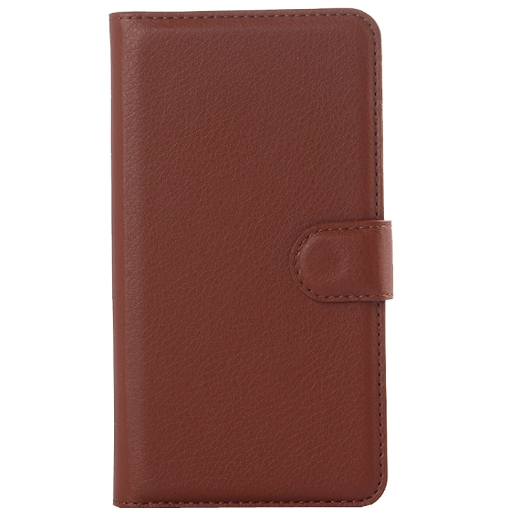 Litchi Texture Flip Leather Case with Holder & Card Slots & Wallet for Lenovo A536
