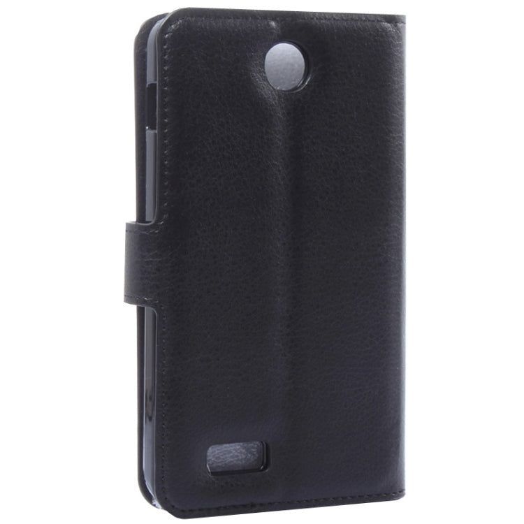 Litchi Texture Flip Leather Case with Holder & Card Slots & Wallet for Lenovo A590