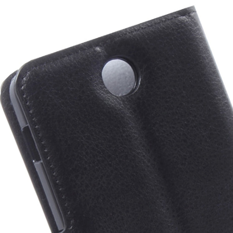 Litchi Texture Flip Leather Case with Holder & Card Slots & Wallet for Lenovo A590