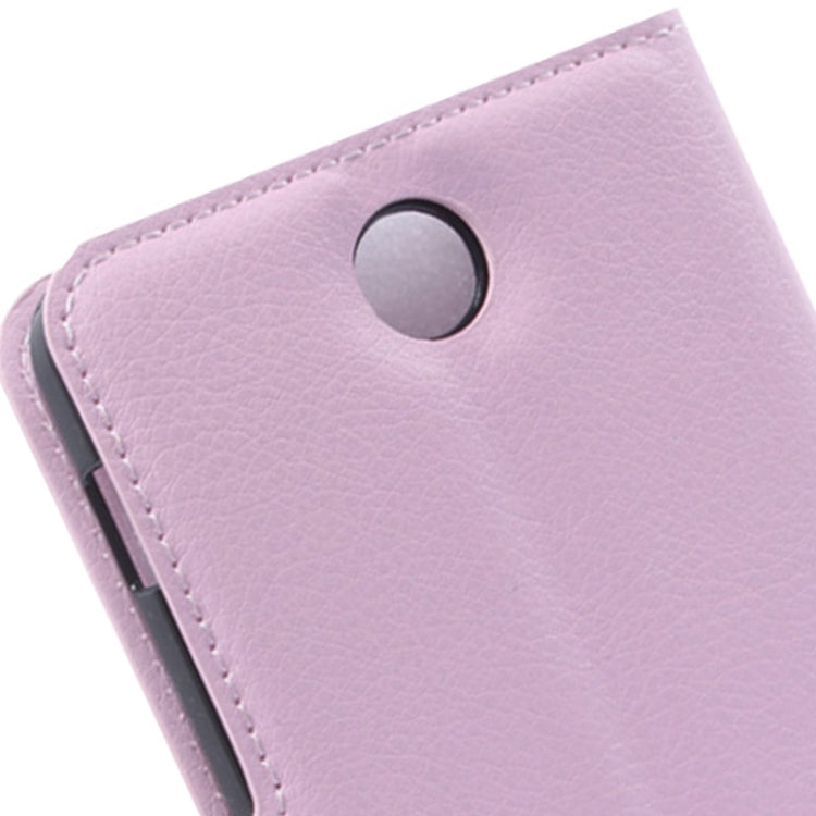 Litchi Texture Flip Leather Case with Holder & Card Slots & Wallet for Lenovo A590