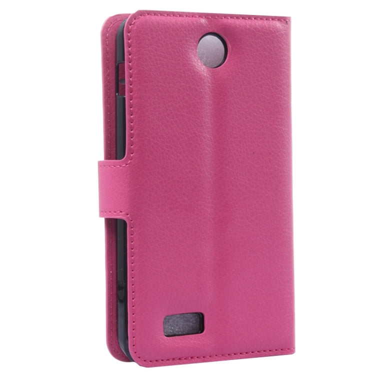 Litchi Texture Flip Leather Case with Holder & Card Slots & Wallet for Lenovo A590