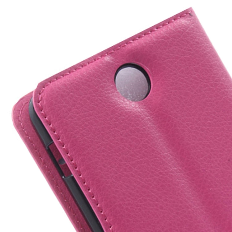 Litchi Texture Flip Leather Case with Holder & Card Slots & Wallet for Lenovo A590