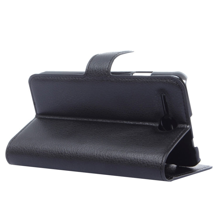 Litchi Texture Flip Leather Case with Holder & Card Slots & Wallet for Lenovo A680