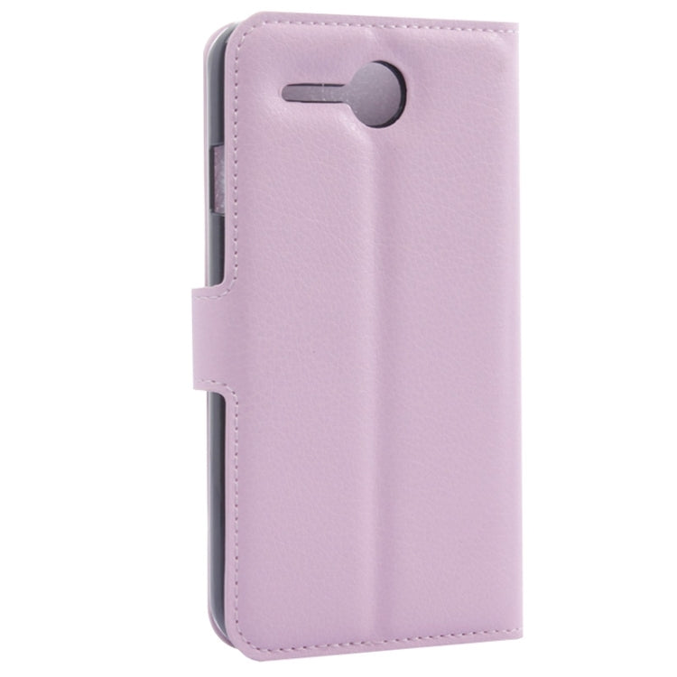 Litchi Texture Flip Leather Case with Holder & Card Slots & Wallet for Lenovo A680