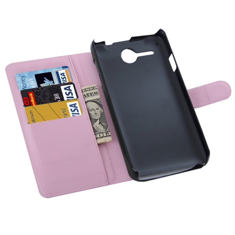 Litchi Texture Flip Leather Case with Holder & Card Slots & Wallet for Lenovo A680