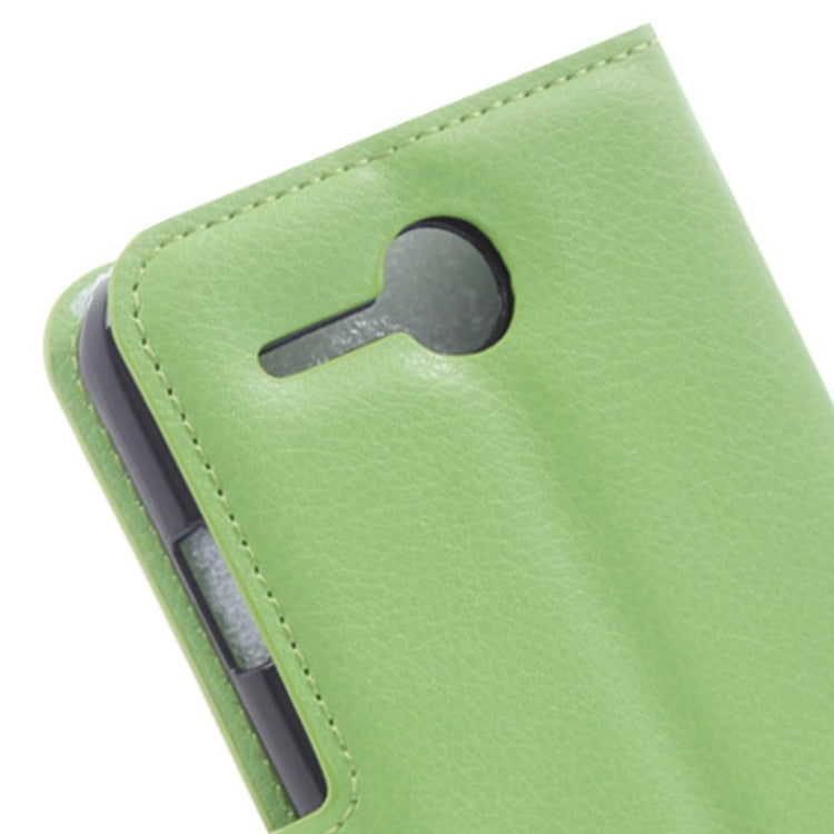 Litchi Texture Flip Leather Case with Holder & Card Slots & Wallet for Lenovo A680