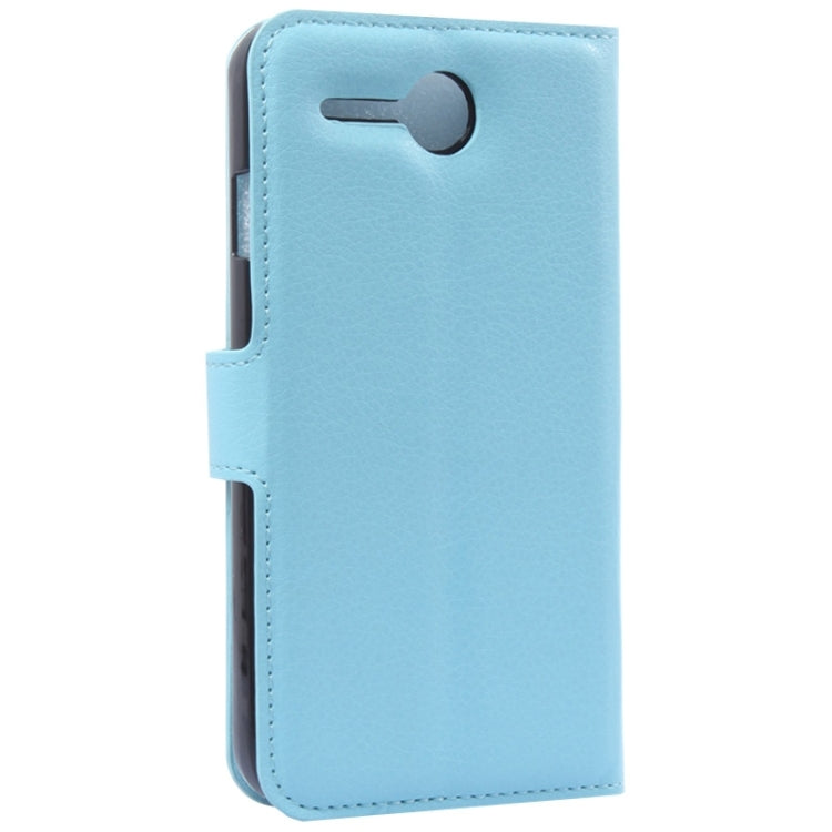 Litchi Texture Flip Leather Case with Holder & Card Slots & Wallet for Lenovo A680