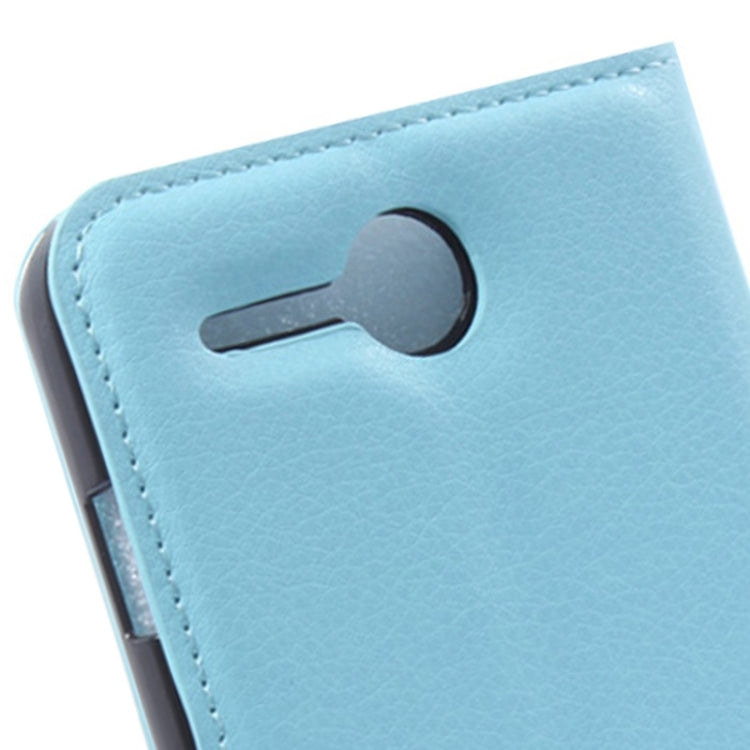 Litchi Texture Flip Leather Case with Holder & Card Slots & Wallet for Lenovo A680