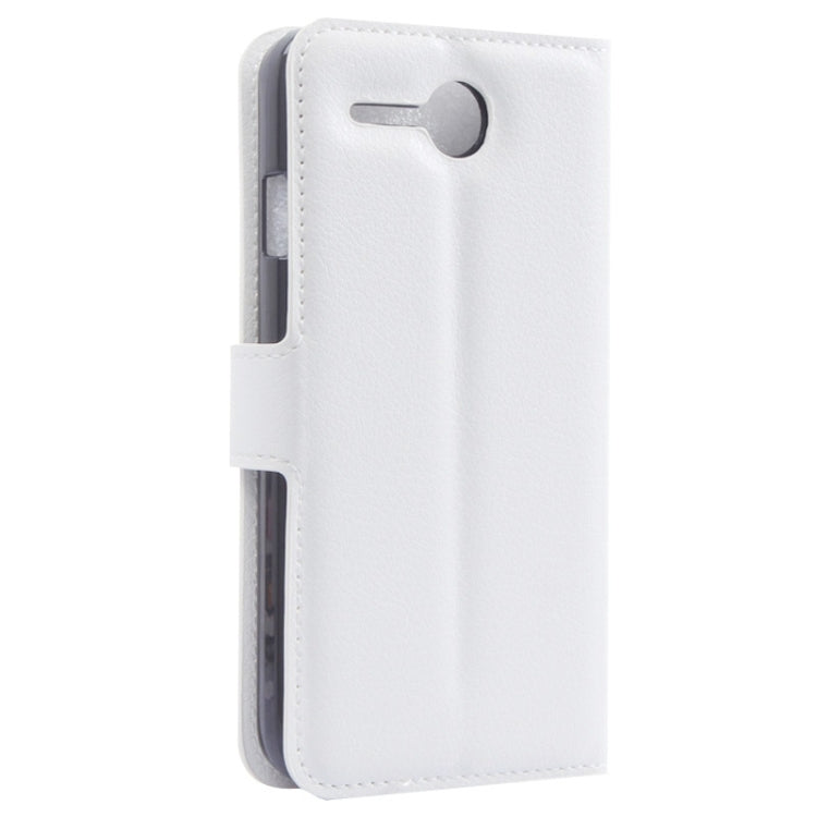Litchi Texture Flip Leather Case with Holder & Card Slots & Wallet for Lenovo A680