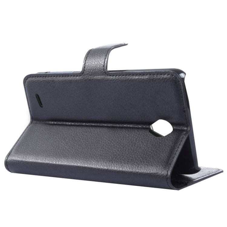 Litchi Texture Flip Leather Case with Holder & Card Slots & Wallet for Lenovo A850