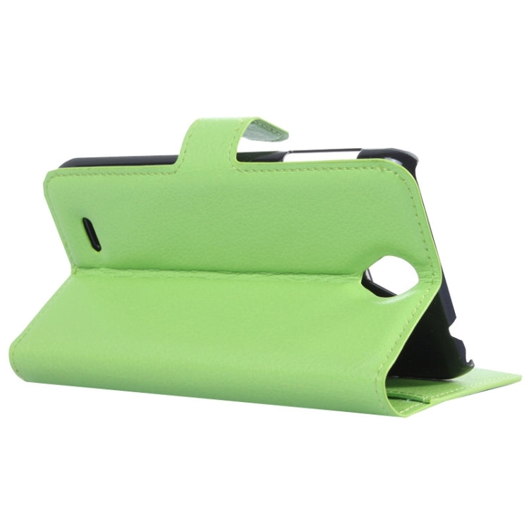 Litchi Texture Flip Leather Case with Holder & Card Slots & Wallet for Lenovo A850