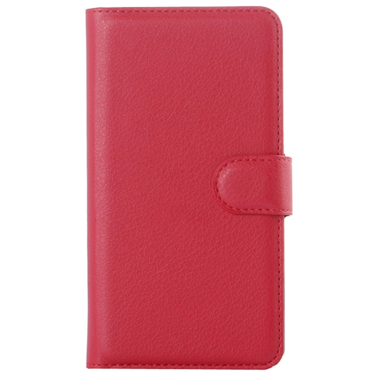 Litchi Texture Flip Leather Case with Holder & Card Slots & Wallet for Lenovo A850