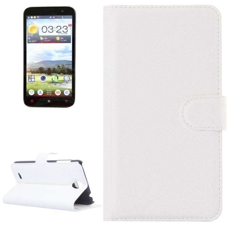 Litchi Texture Flip Leather Case with Holder & Card Slots & Wallet for Lenovo A850
