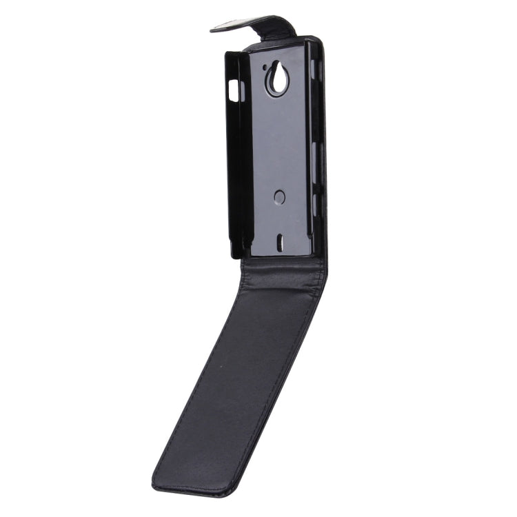 Vertical Flip Holster for Sony Xperia Sola / MT27i(Black)