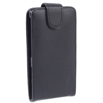 Vertical Flip Leather Case for Sony Xperia Acro S / LT26W (Black)
