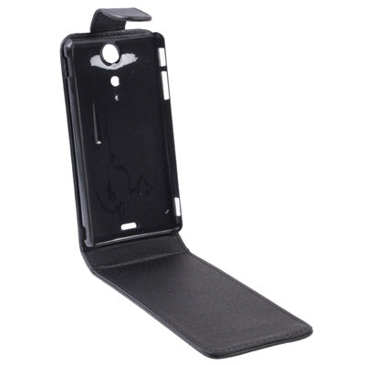 Vertical Flip Leather Case for Sony Xperia TX / LT29i, Black