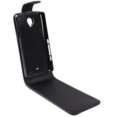 Vertical Flip Leather Case for Sony Xperia T / LT30i (Black)