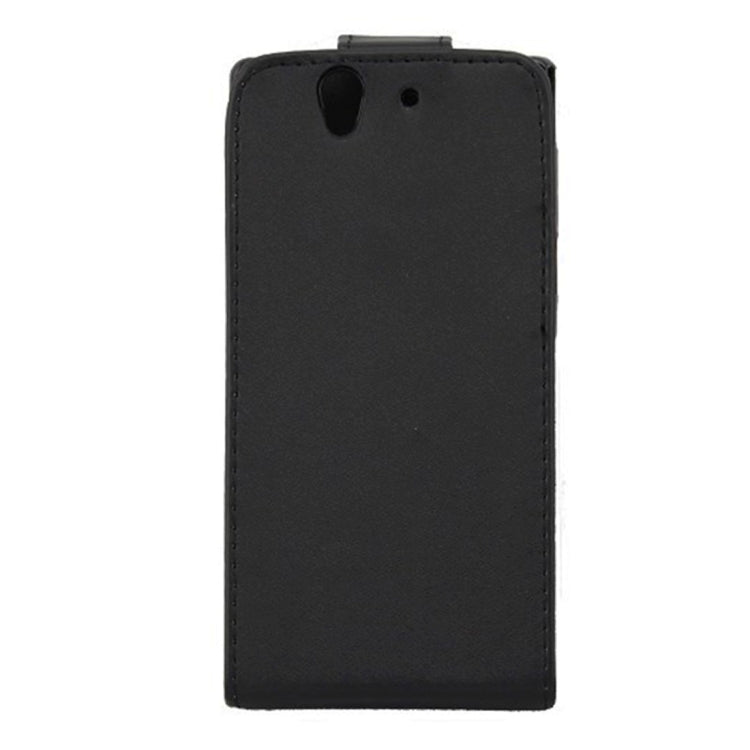 Vertical Flip Soft Leather Case for Sony Xperia Z / Yuga C6603(Black)