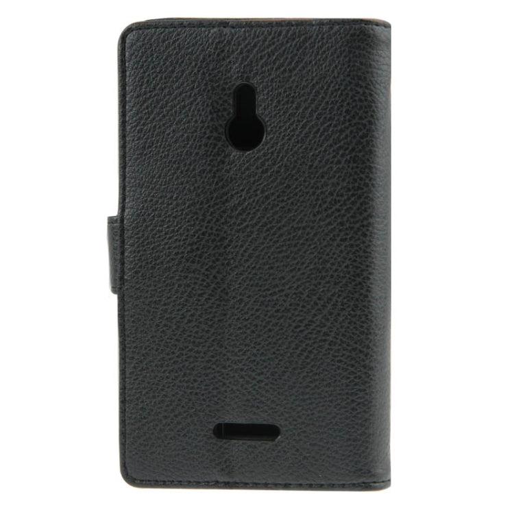 Litchi Texture Flip Leather Case with Card Slots & Holder for Nokia XL